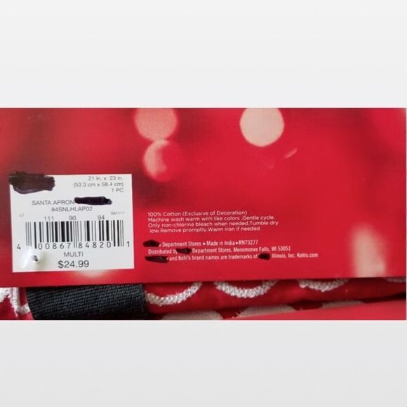 New Kid Red Apron Acce - Picture 4 of 4